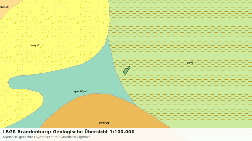 Statische Kartenansicht: LBGR Brandenburg: Geologische Übersicht 1:100.000