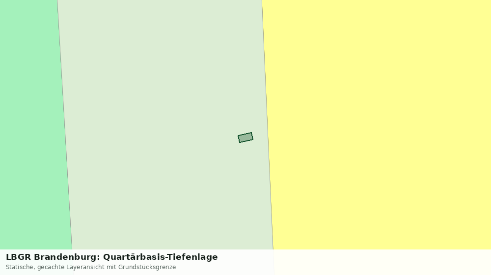 Statische Kartenansicht: LBGR Brandenburg: Quartärbasis-Tiefenlage