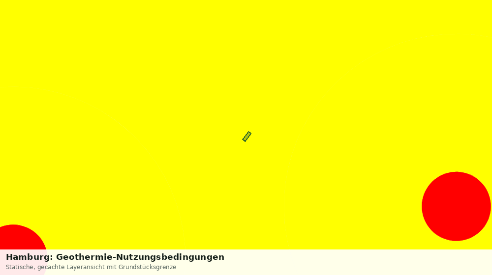 Statische Kartenansicht: Hamburg: Geothermie-Nutzungsbedingungen