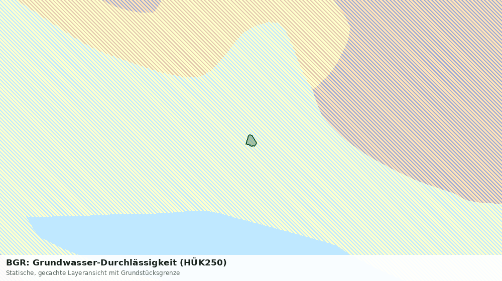 Statische Kartenansicht: BGR: Grundwasser-Durchlässigkeit (HÜK250)