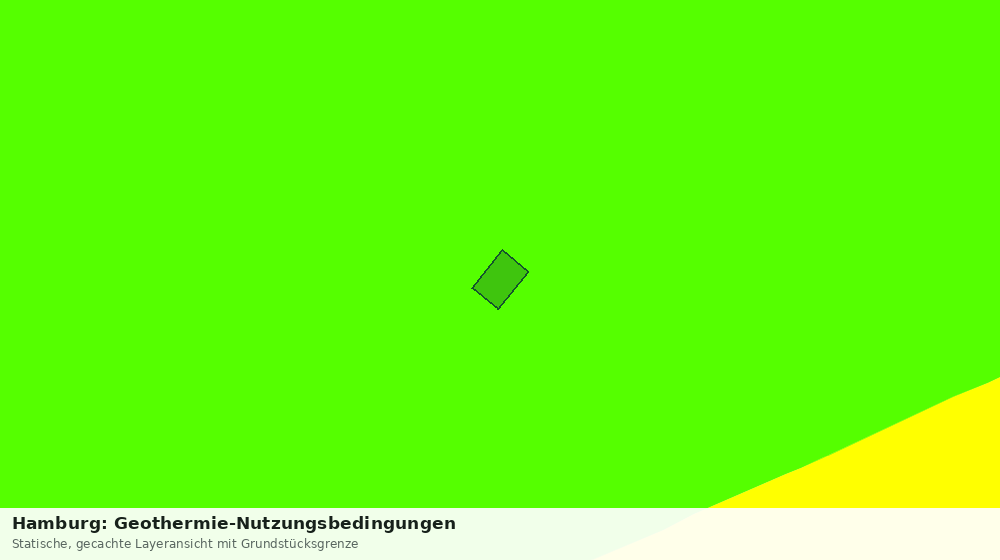 Statische Kartenansicht: Hamburg: Geothermie-Nutzungsbedingungen