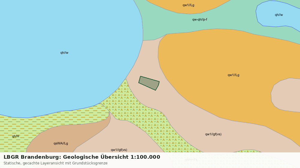 Statische Kartenansicht: LBGR Brandenburg: Geologische Übersicht 1:100.000