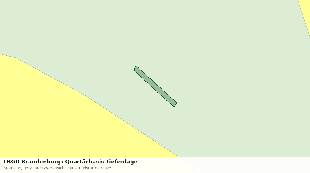 Statische Kartenansicht: LBGR Brandenburg: Quartärbasis-Tiefenlage
