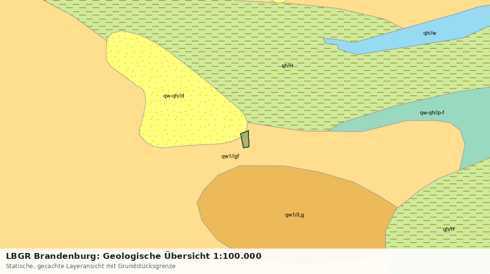 Statische Kartenansicht: LBGR Brandenburg: Geologische Übersicht 1:100.000