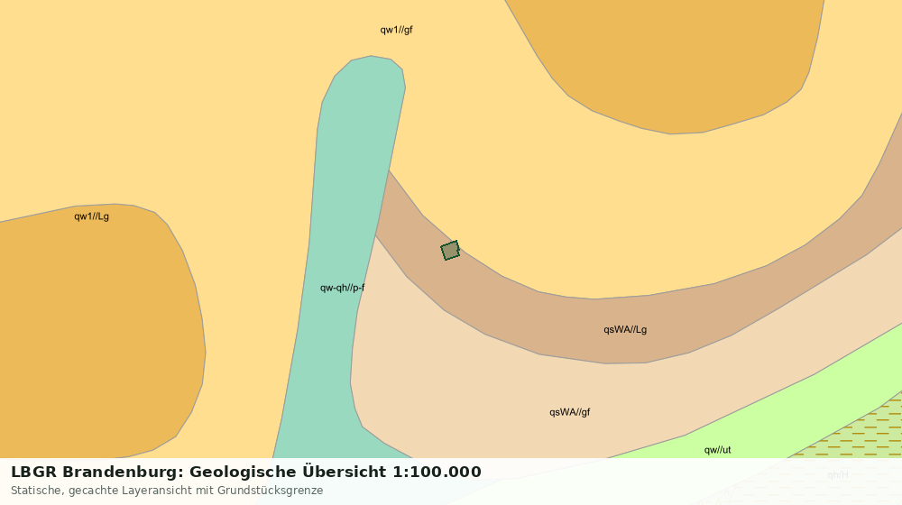 Statische Kartenansicht: LBGR Brandenburg: Geologische Übersicht 1:100.000