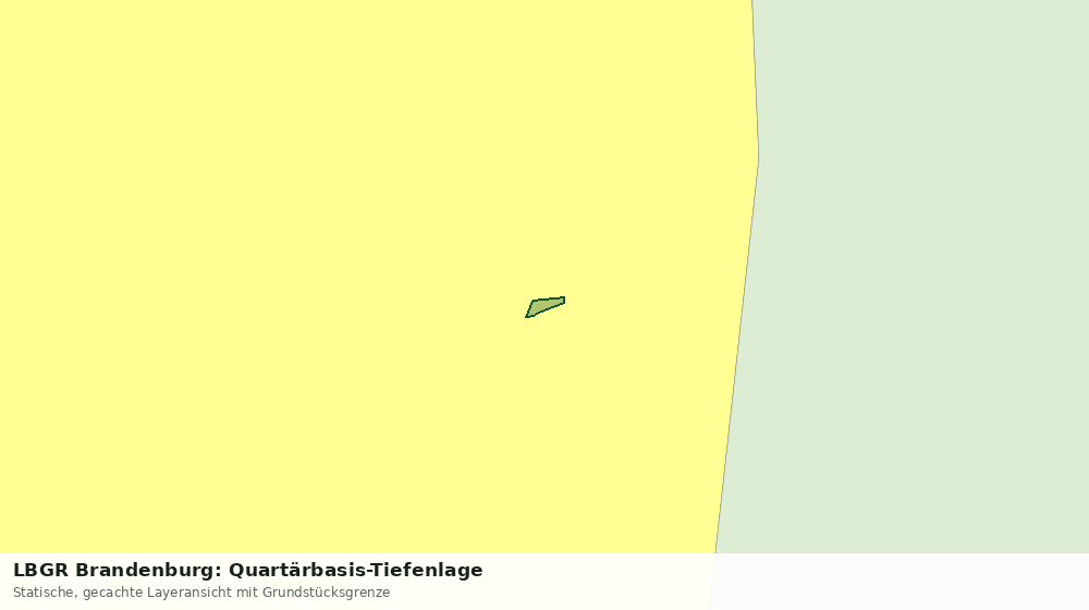Statische Kartenansicht: LBGR Brandenburg: Quartärbasis-Tiefenlage