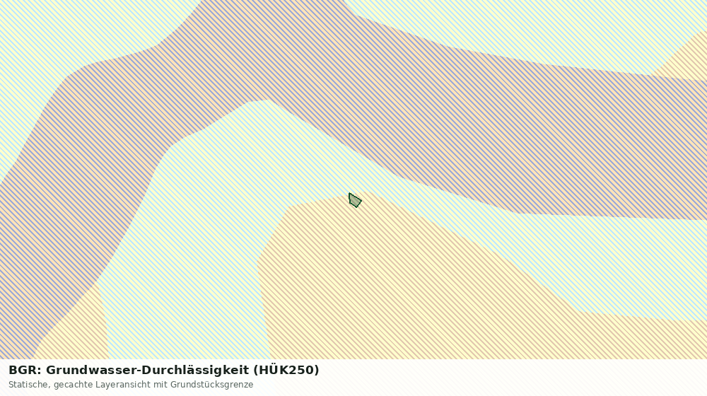 Statische Kartenansicht: BGR: Grundwasser-Durchlässigkeit (HÜK250)