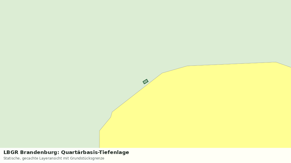 Statische Kartenansicht: LBGR Brandenburg: Quartärbasis-Tiefenlage