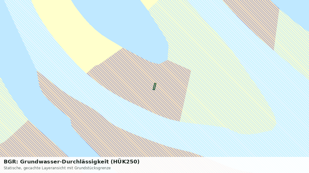 Statische Kartenansicht: BGR: Grundwasser-Durchlässigkeit (HÜK250)