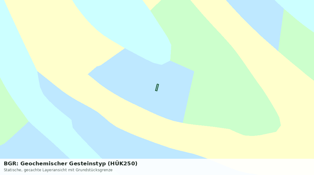 Statische Kartenansicht: BGR: Geochemischer Gesteinstyp (HÜK250)