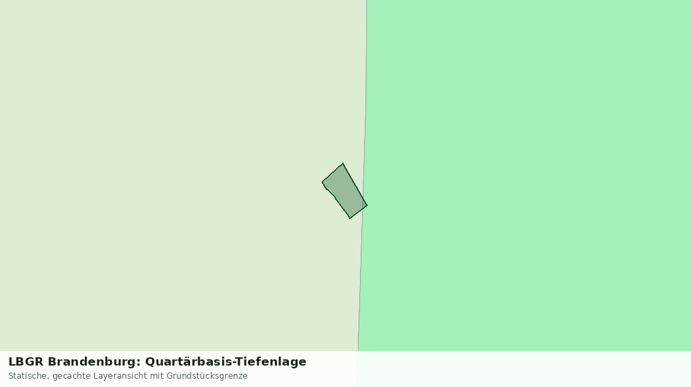 Statische Kartenansicht: LBGR Brandenburg: Quartärbasis-Tiefenlage