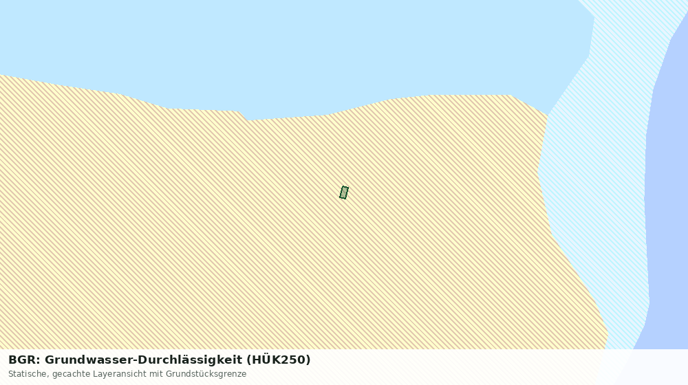 Statische Kartenansicht: BGR: Grundwasser-Durchlässigkeit (HÜK250)