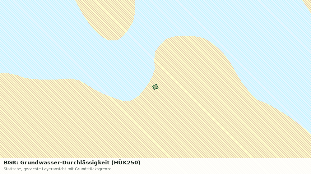 Statische Kartenansicht: BGR: Grundwasser-Durchlässigkeit (HÜK250)