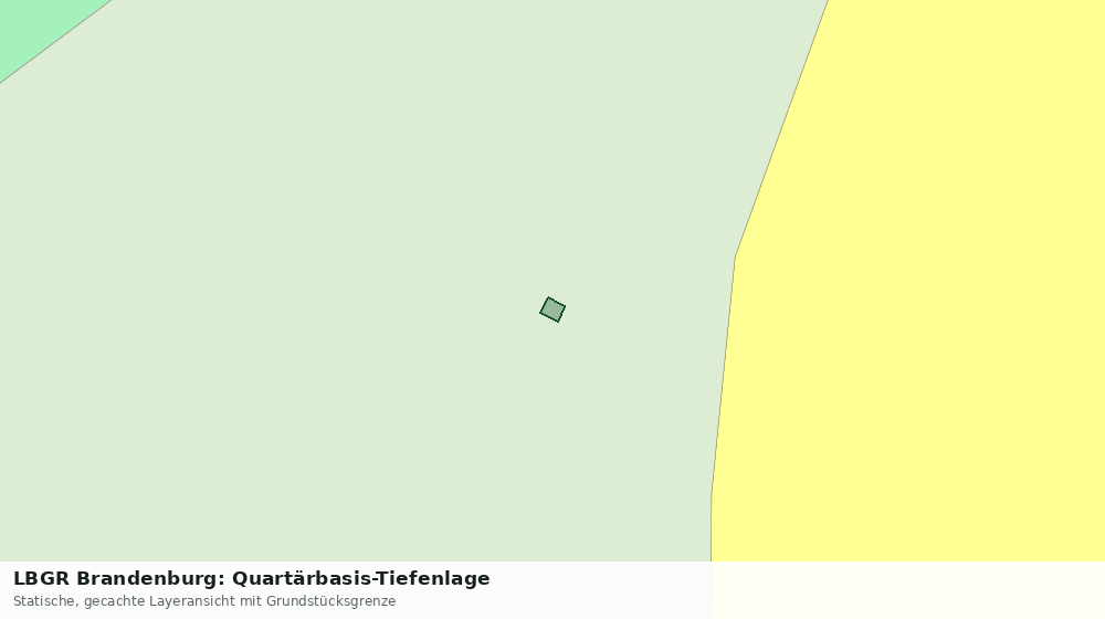 Statische Kartenansicht: LBGR Brandenburg: Quartärbasis-Tiefenlage