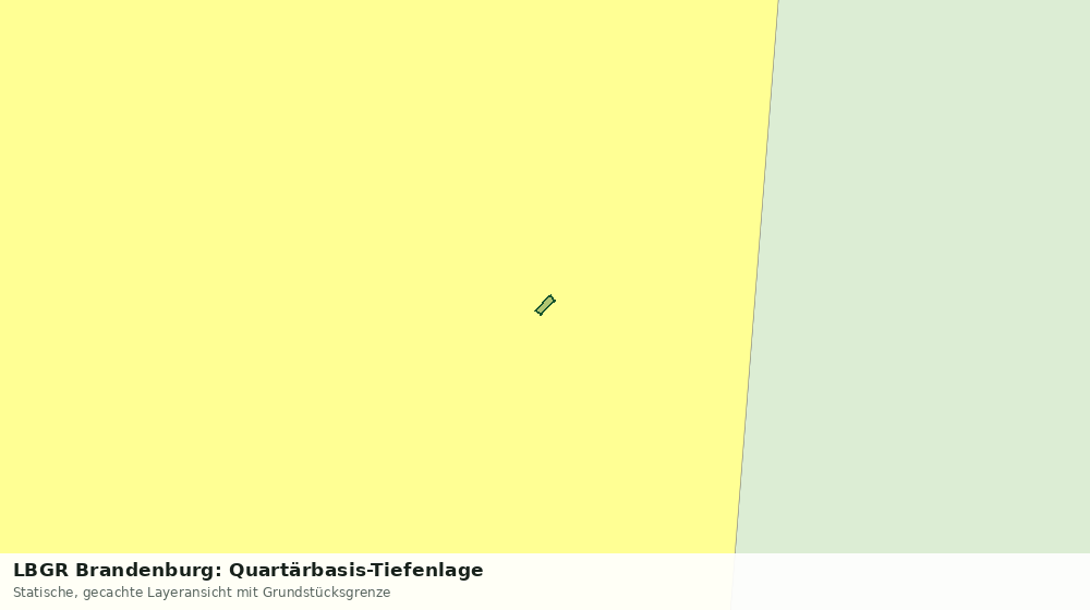 Statische Kartenansicht: LBGR Brandenburg: Quartärbasis-Tiefenlage