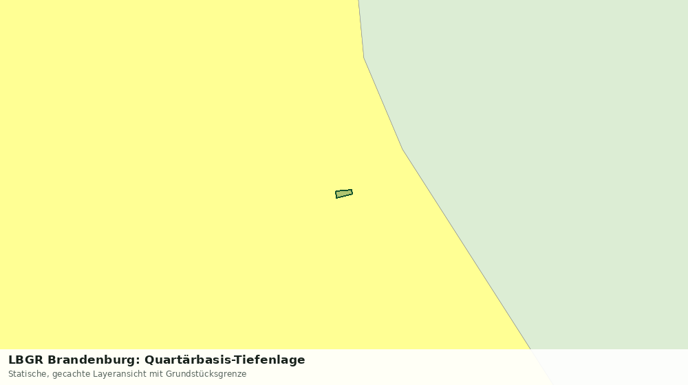 Statische Kartenansicht: LBGR Brandenburg: Quartärbasis-Tiefenlage