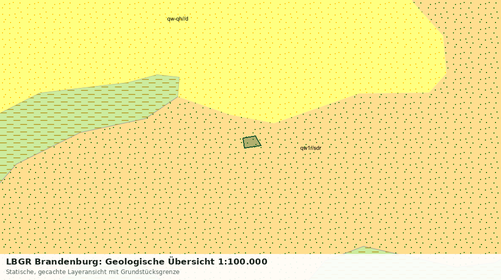 Statische Kartenansicht: LBGR Brandenburg: Geologische Übersicht 1:100.000