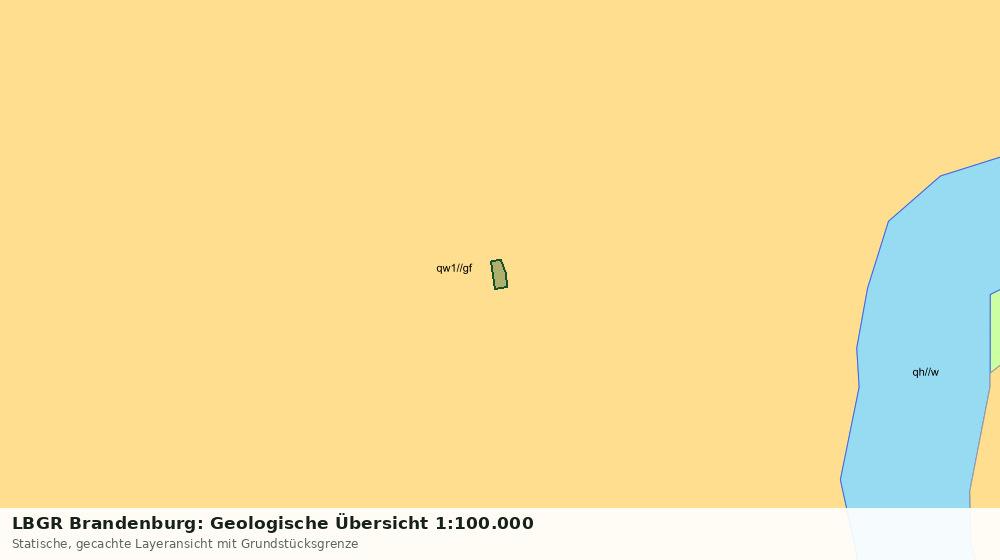 Statische Kartenansicht: LBGR Brandenburg: Geologische Übersicht 1:100.000