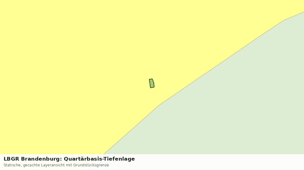 Statische Kartenansicht: LBGR Brandenburg: Quartärbasis-Tiefenlage