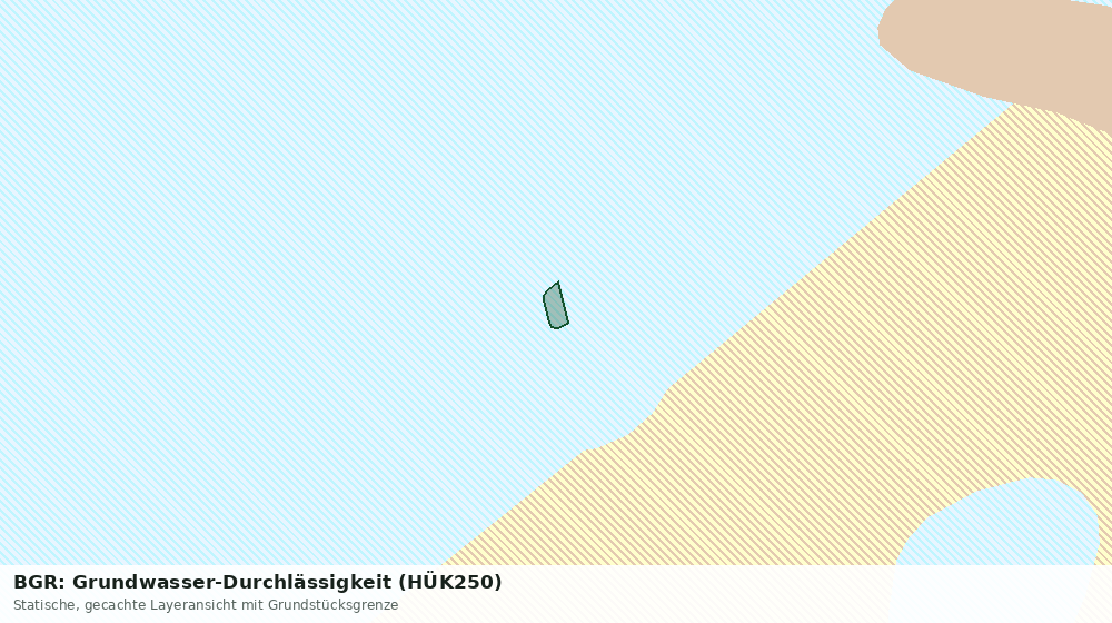 Statische Kartenansicht: BGR: Grundwasser-Durchlässigkeit (HÜK250)