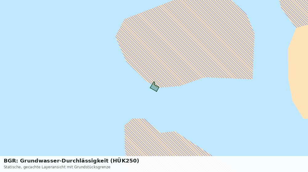 Statische Kartenansicht: BGR: Grundwasser-Durchlässigkeit (HÜK250)