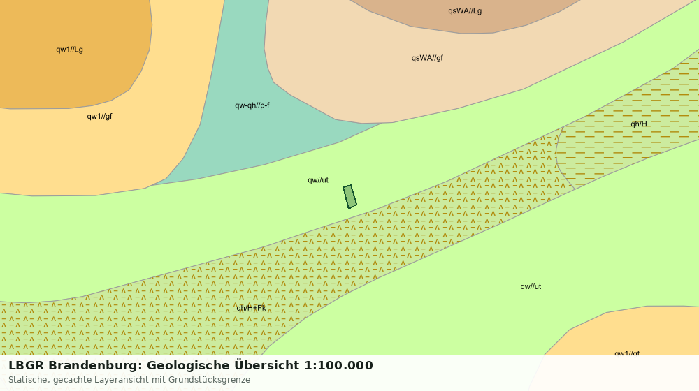 Statische Kartenansicht: LBGR Brandenburg: Geologische Übersicht 1:100.000