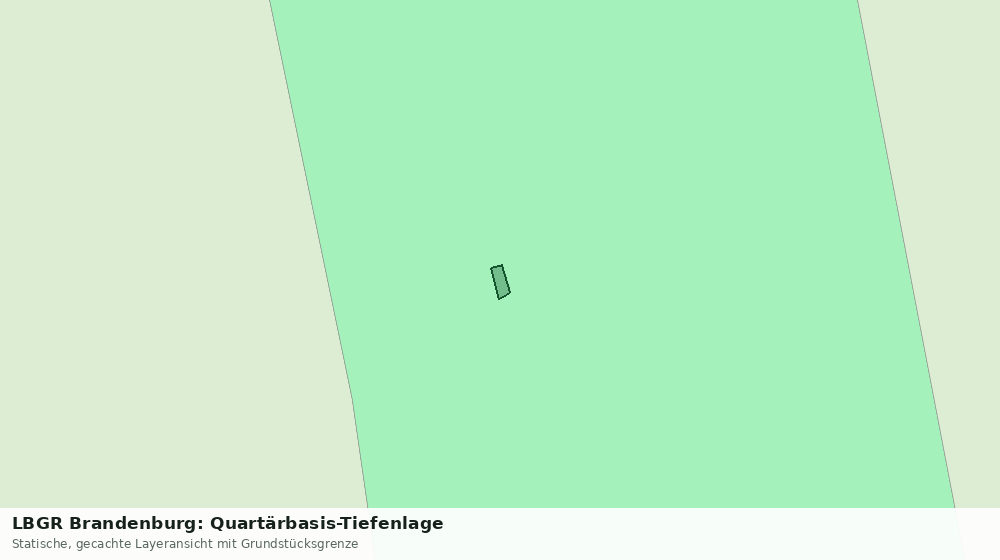 Statische Kartenansicht: LBGR Brandenburg: Quartärbasis-Tiefenlage