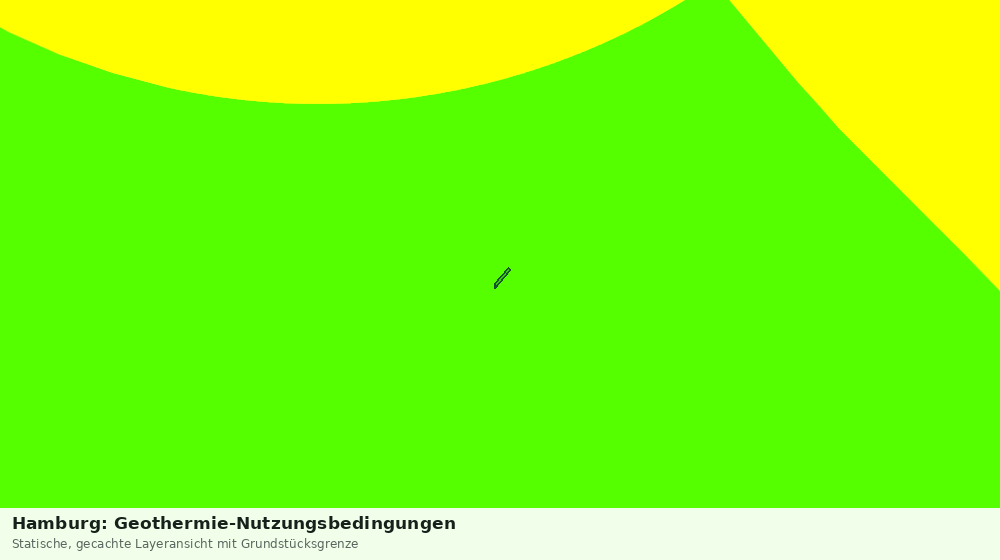 Statische Kartenansicht: Hamburg: Geothermie-Nutzungsbedingungen