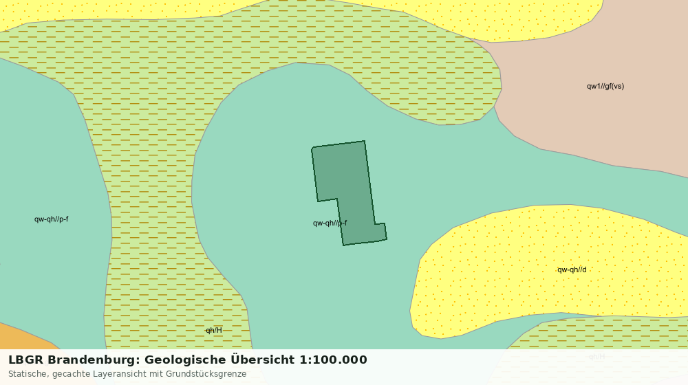 Statische Kartenansicht: LBGR Brandenburg: Geologische Übersicht 1:100.000