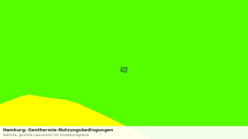 Statische Kartenansicht: Hamburg: Geothermie-Nutzungsbedingungen