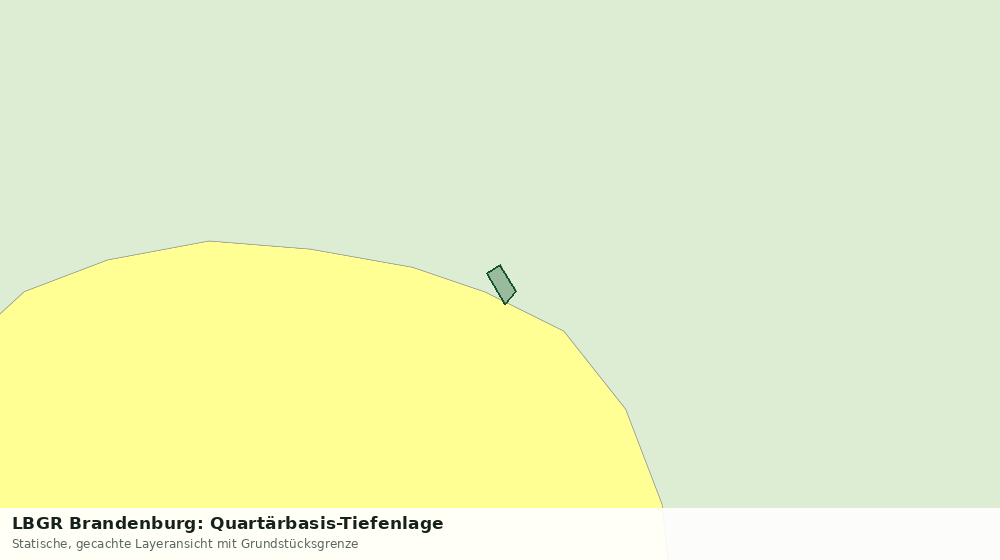 Statische Kartenansicht: LBGR Brandenburg: Quartärbasis-Tiefenlage