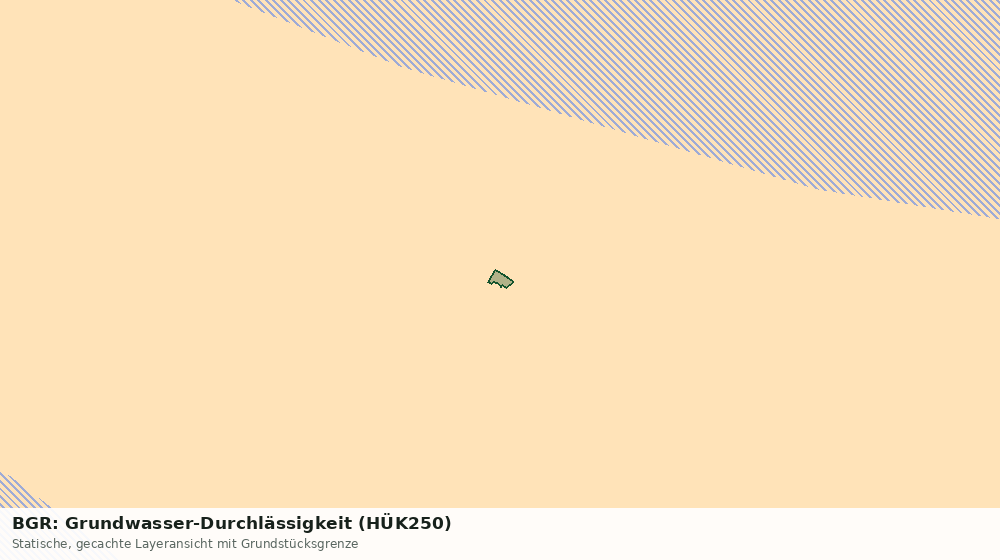 Statische Kartenansicht: BGR: Grundwasser-Durchlässigkeit (HÜK250)
