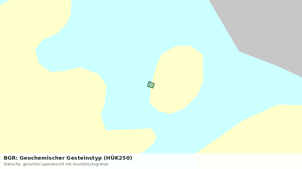 Statische Kartenansicht: BGR: Geochemischer Gesteinstyp (HÜK250)