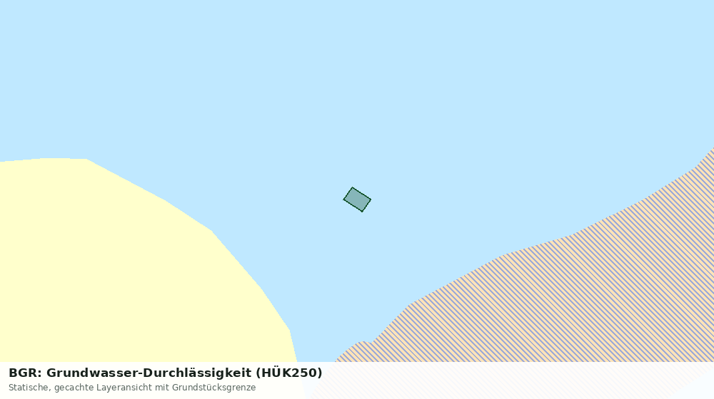 Statische Kartenansicht: BGR: Grundwasser-Durchlässigkeit (HÜK250)