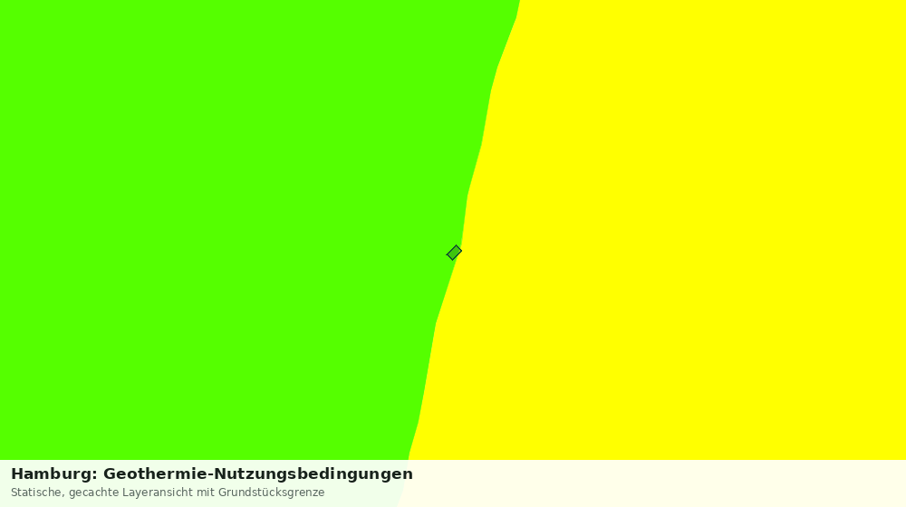 Statische Kartenansicht: Hamburg: Geothermie-Nutzungsbedingungen