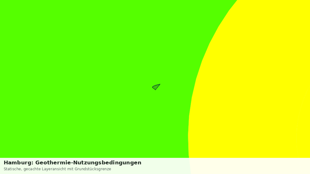 Statische Kartenansicht: Hamburg: Geothermie-Nutzungsbedingungen