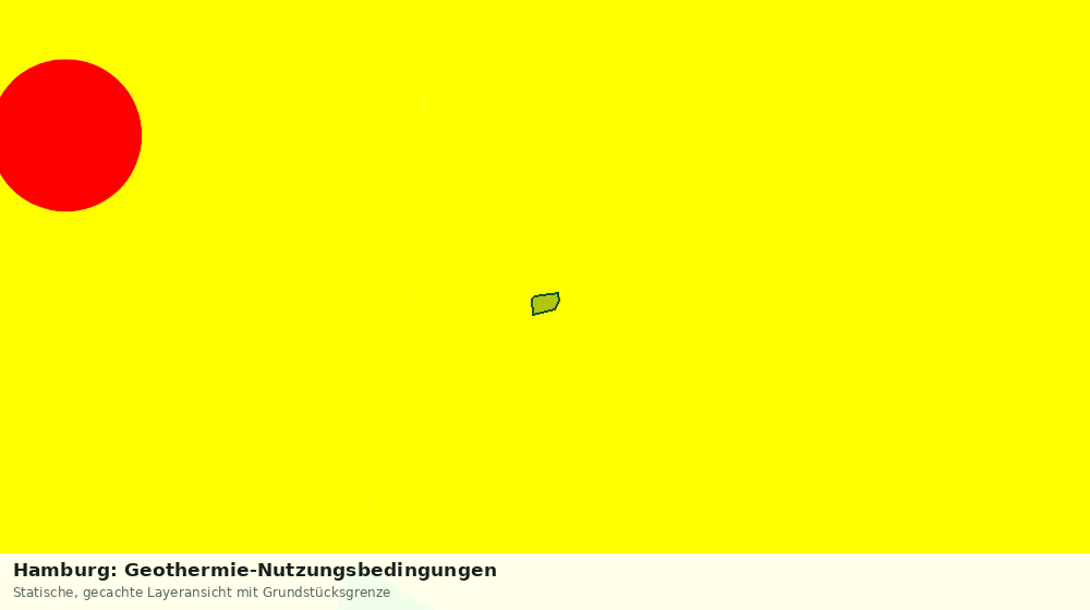 Statische Kartenansicht: Hamburg: Geothermie-Nutzungsbedingungen