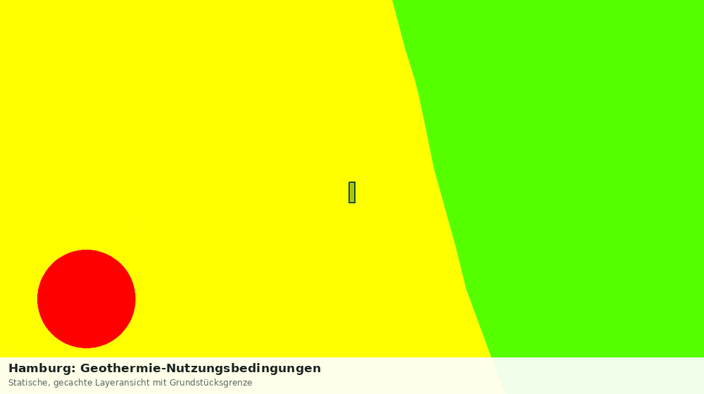 Statische Kartenansicht: Hamburg: Geothermie-Nutzungsbedingungen