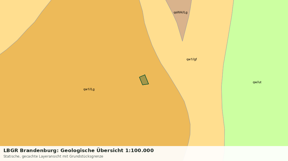 Statische Kartenansicht: LBGR Brandenburg: Geologische Übersicht 1:100.000