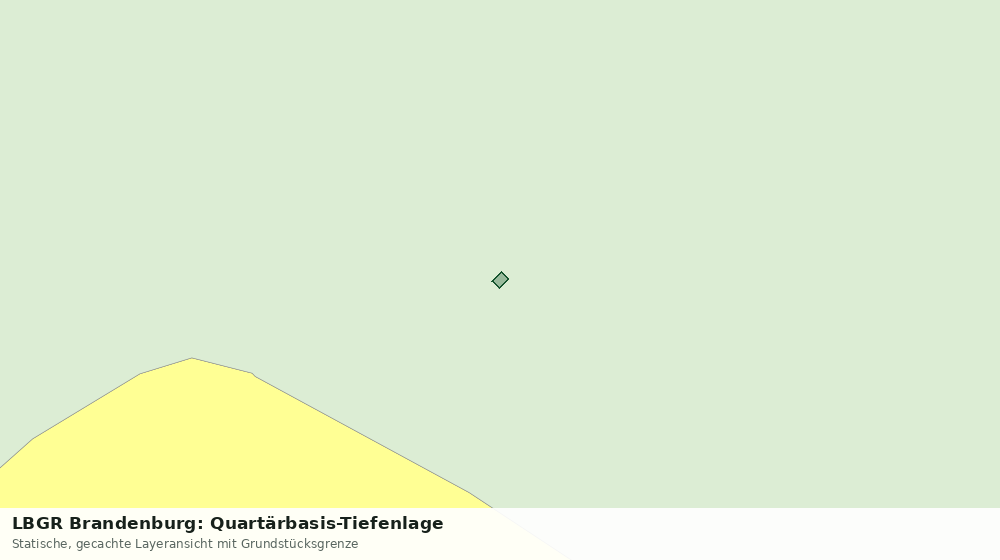 Statische Kartenansicht: LBGR Brandenburg: Quartärbasis-Tiefenlage