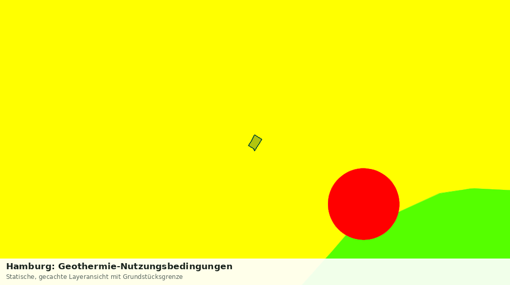 Statische Kartenansicht: Hamburg: Geothermie-Nutzungsbedingungen