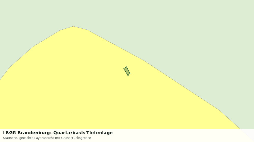 Statische Kartenansicht: LBGR Brandenburg: Quartärbasis-Tiefenlage