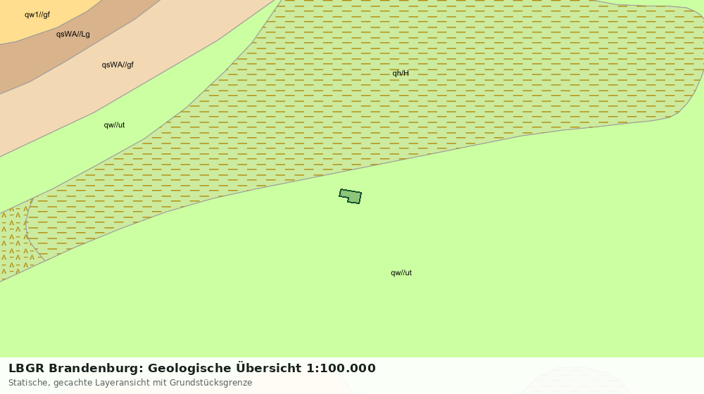 Statische Kartenansicht: LBGR Brandenburg: Geologische Übersicht 1:100.000