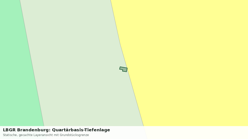 Statische Kartenansicht: LBGR Brandenburg: Quartärbasis-Tiefenlage