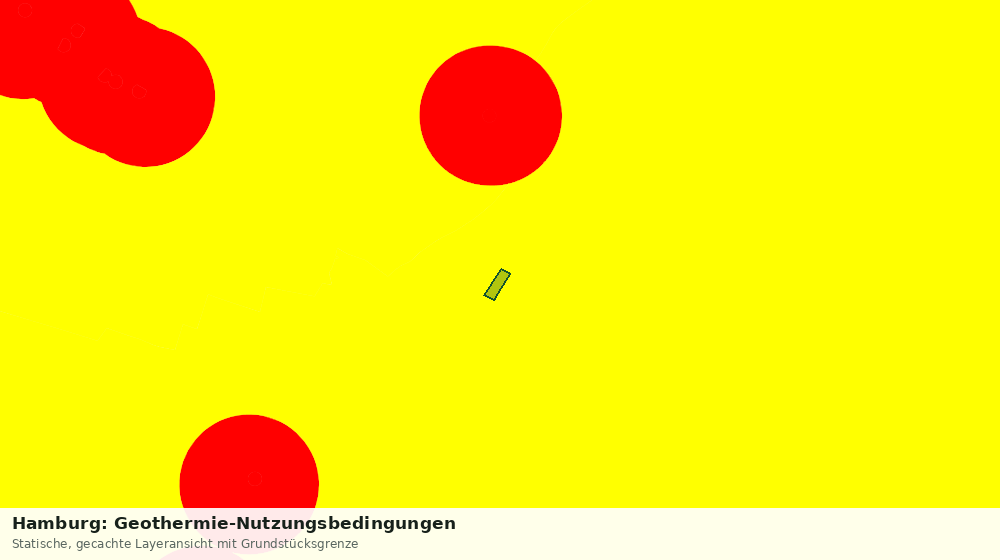 Statische Kartenansicht: Hamburg: Geothermie-Nutzungsbedingungen