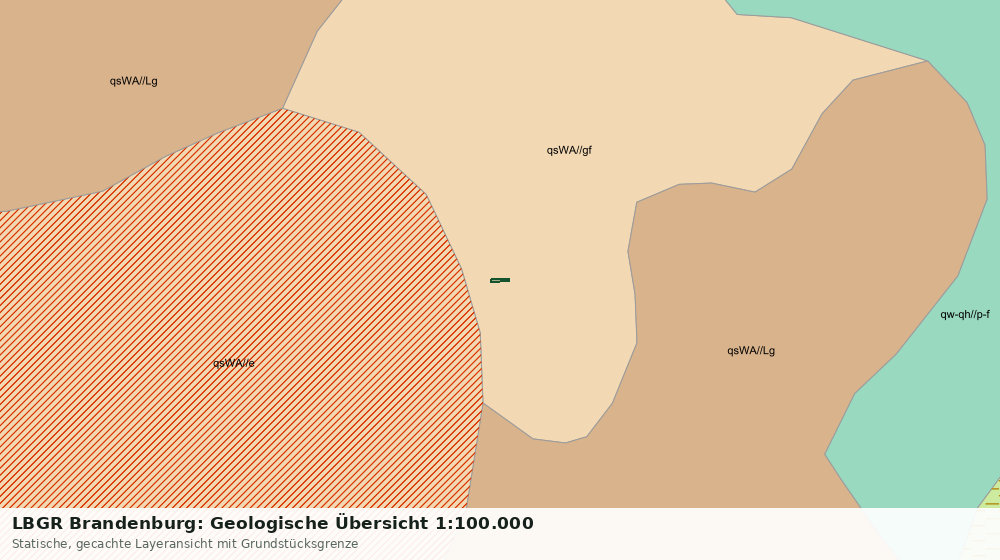 Statische Kartenansicht: LBGR Brandenburg: Geologische Übersicht 1:100.000