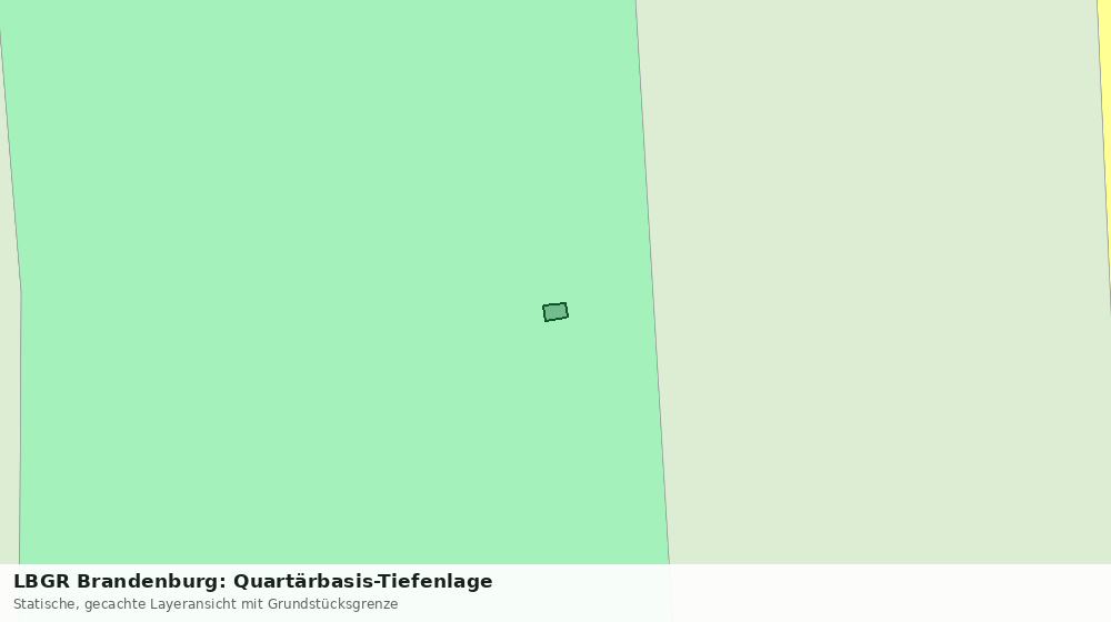 Statische Kartenansicht: LBGR Brandenburg: Quartärbasis-Tiefenlage