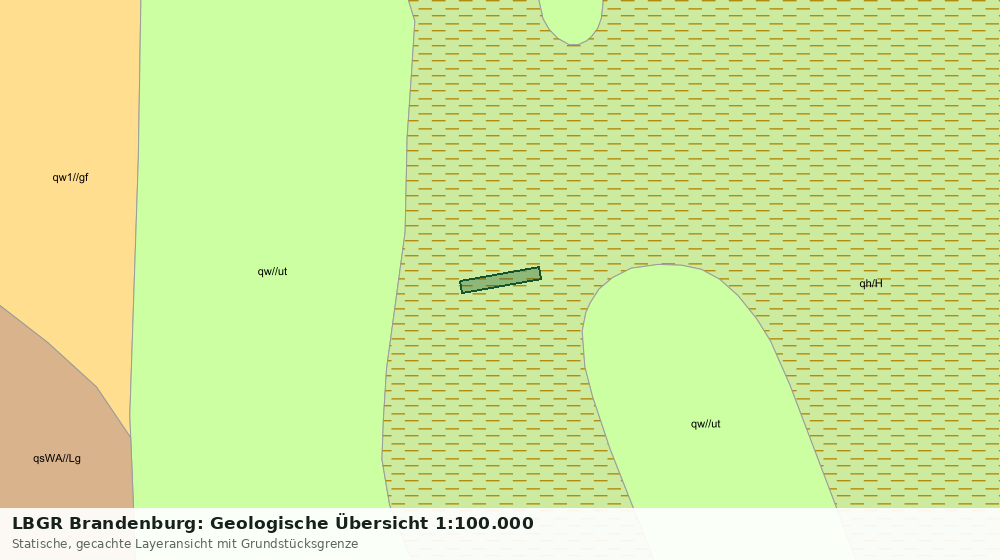 Statische Kartenansicht: LBGR Brandenburg: Geologische Übersicht 1:100.000