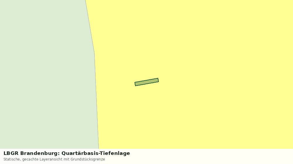 Statische Kartenansicht: LBGR Brandenburg: Quartärbasis-Tiefenlage