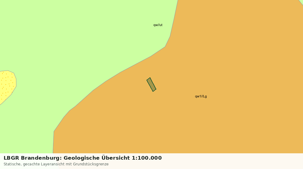 Statische Kartenansicht: LBGR Brandenburg: Geologische Übersicht 1:100.000